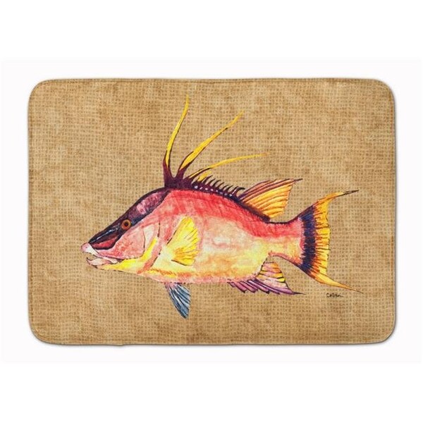 Carolines Treasures Carolines Treasures 8803RUG Hog Snapper Machine Washable Memory Foam Mat 8803RUG - main
